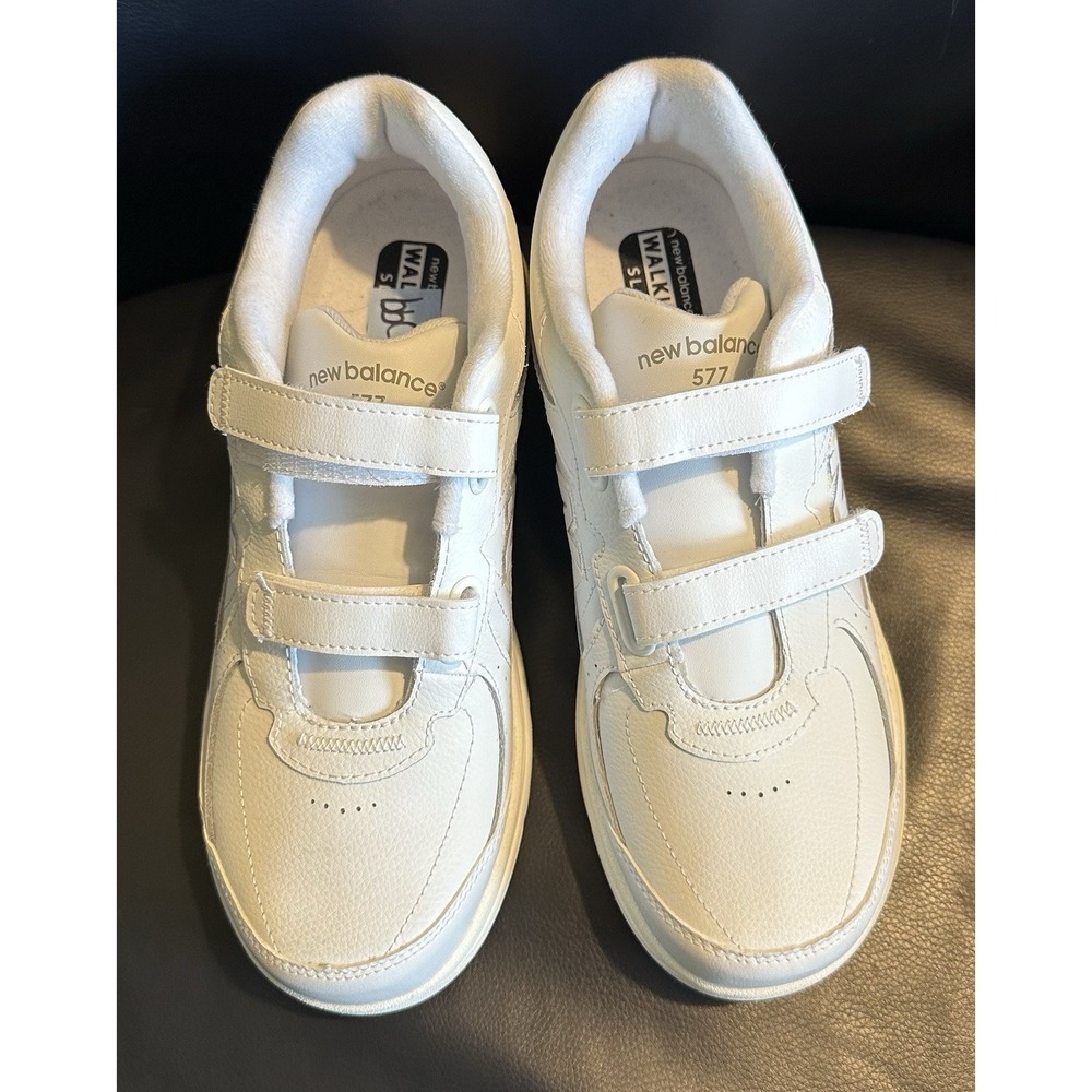 New Balance Made in USA Men's 577 VW Hook and Loop Walking Shoe, White Size 10W - Picture 4 of 12